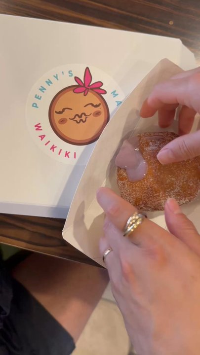Penny's Waikiki Malasadas - Uber Malasada - Donuts Near Me - Honolulu, Hawaii