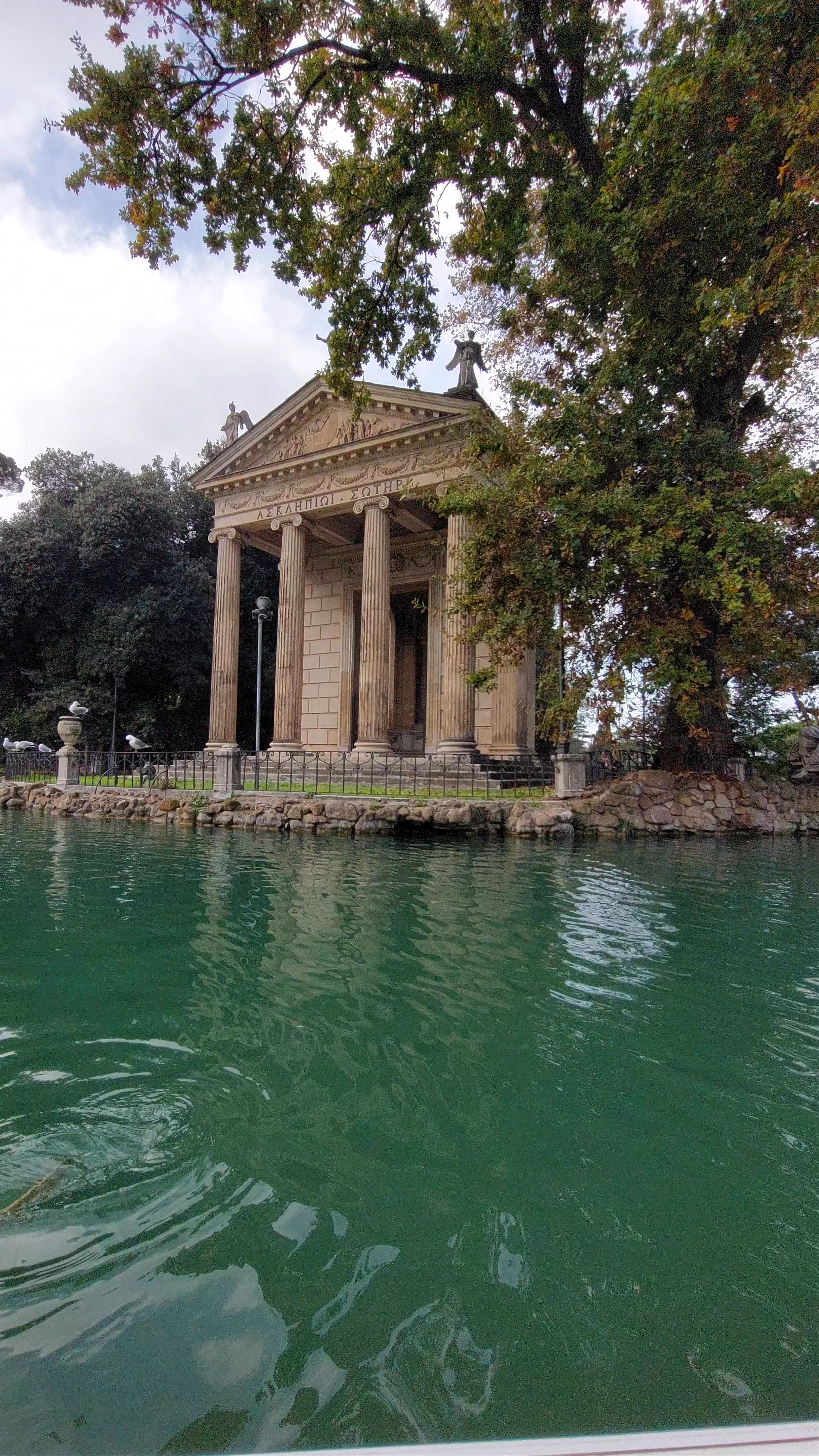 Rowing Around the Temple of Asclepius, Villa Borghese, Rome