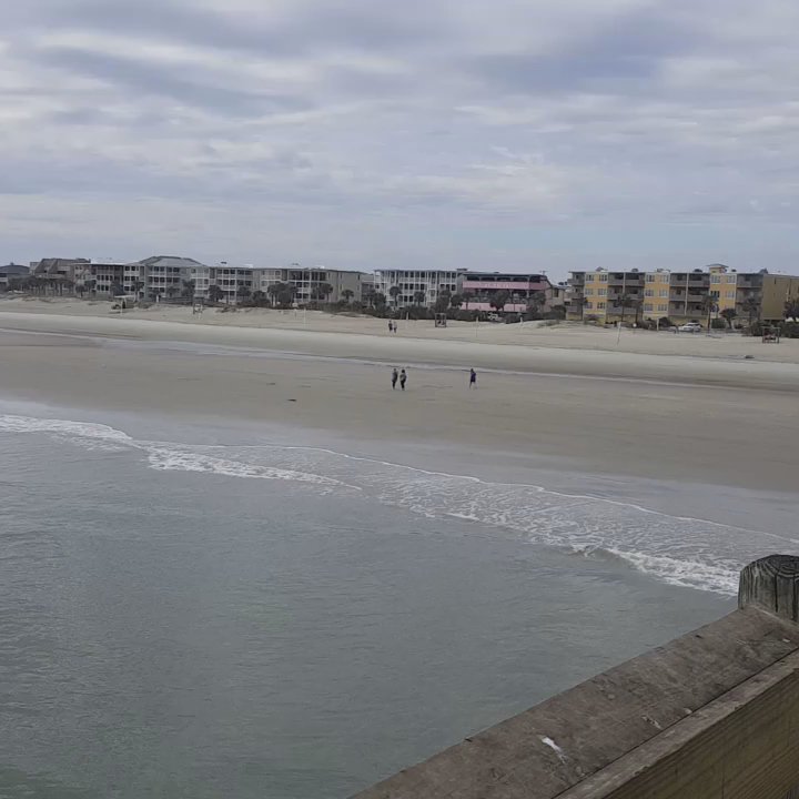 Tybee Beach - View from end of the fishing pier. - Beaches Near Me - Tybee Island, Georgia