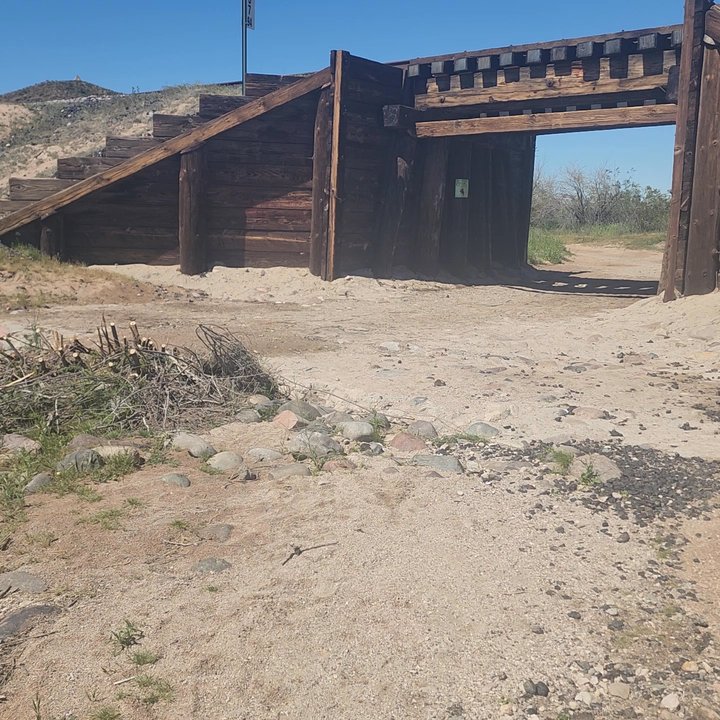 Poston Butte - Walk under the train tracks to start the hike - Hiking Near Me - Florence, Arizona