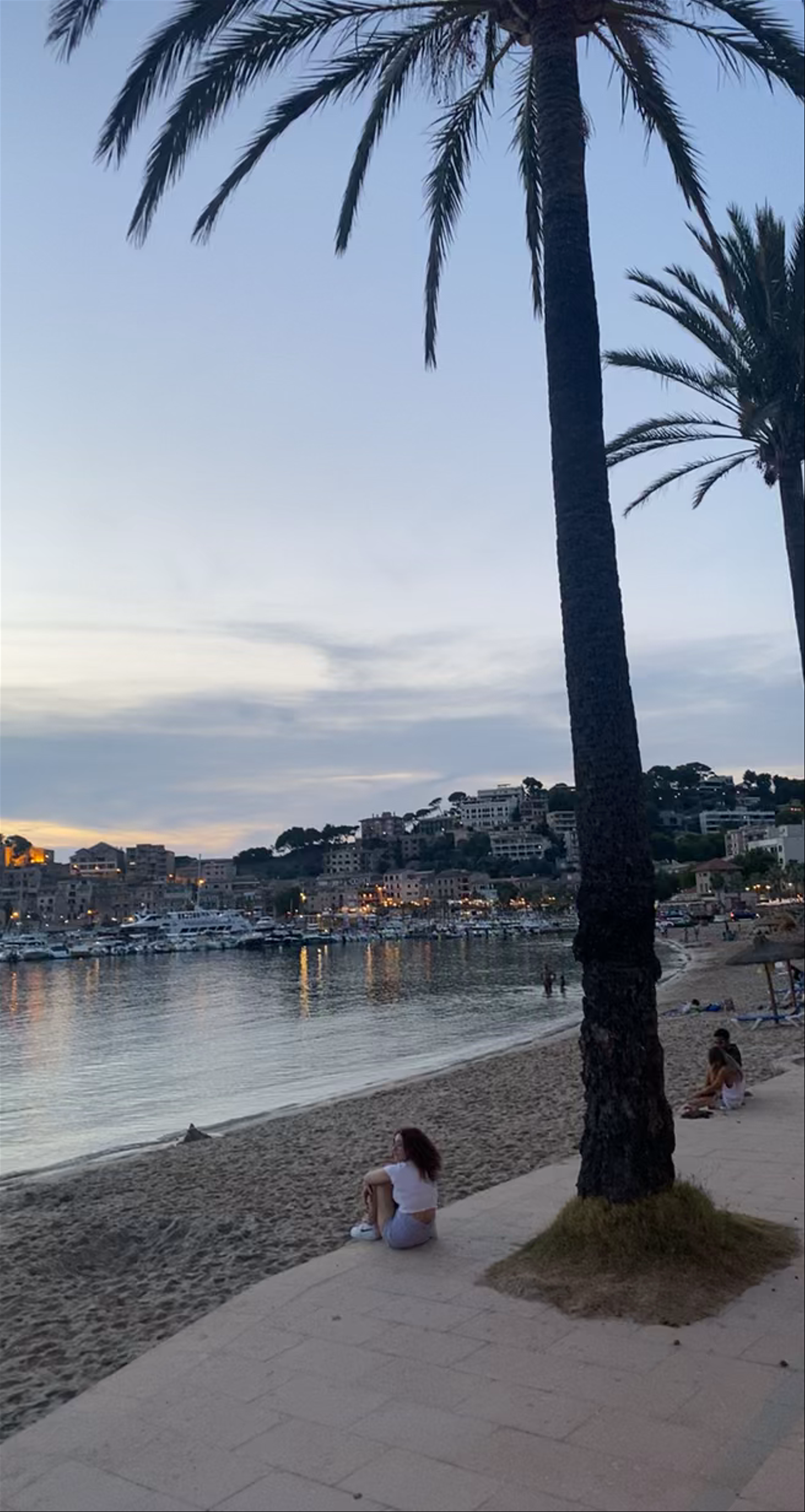 Sunset Serenity at Port de Sóller Beach, Mallorca