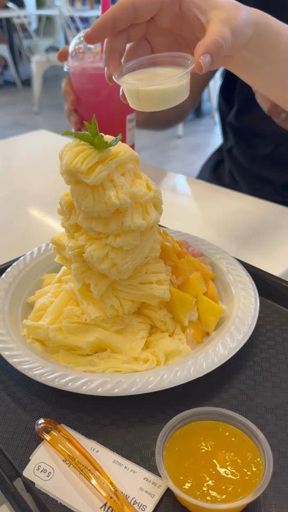 Devil & Angel Desserts - Mango Bingsu - Desserts Near Me - Riverton, Utah