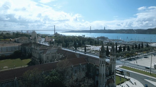Vista desde la cima de la ciudad de Belem de Lisboa