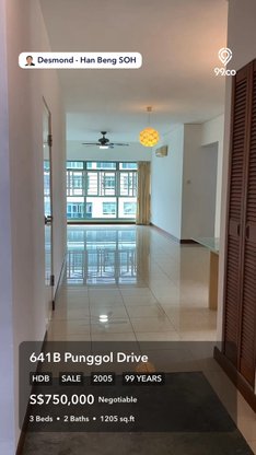 undefined of 1,205 sqft HDB for Sale in 641B Punggol Drive