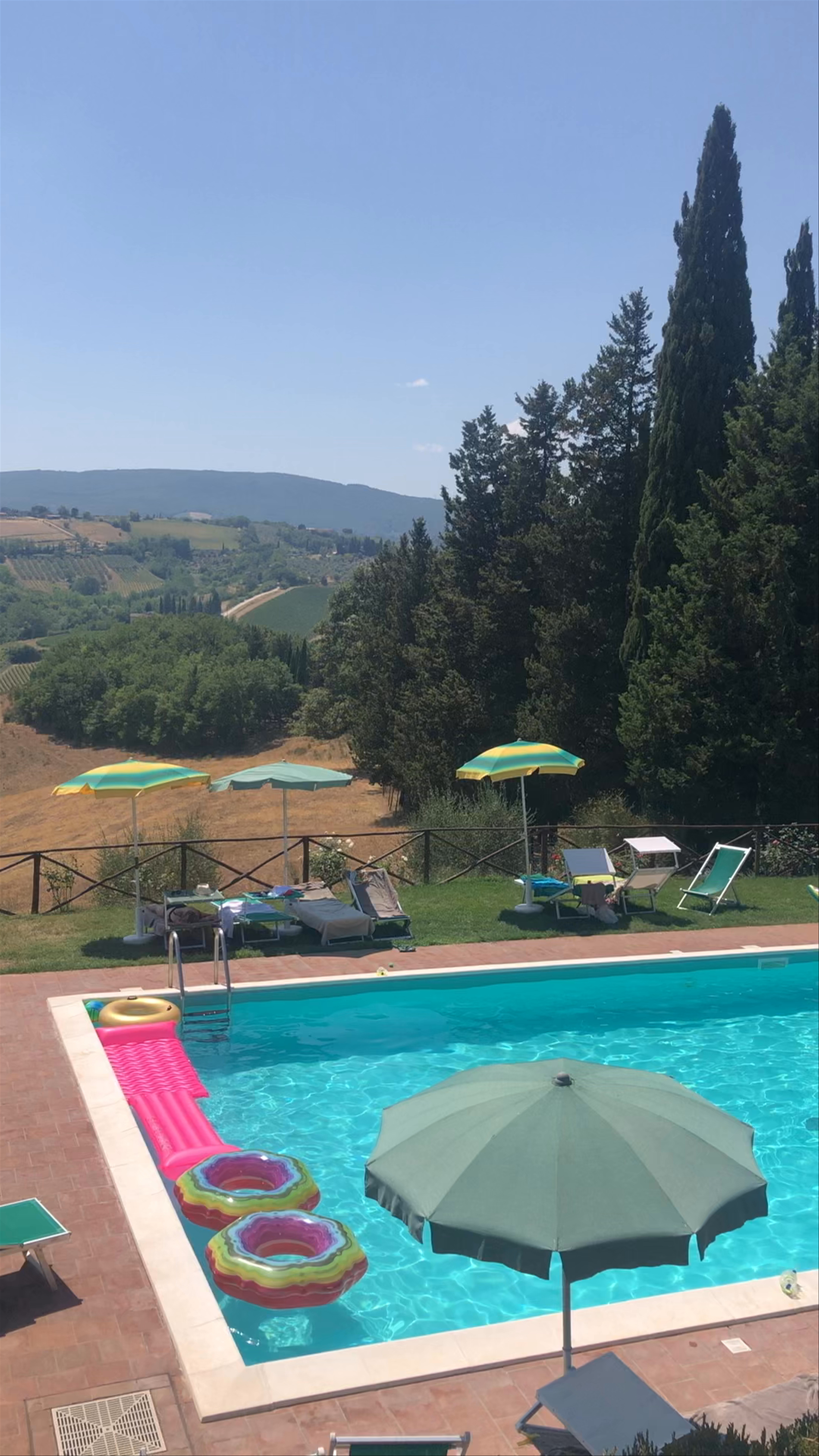Sun-Kissed Poolside Serenity in San Gimignano's Countryside