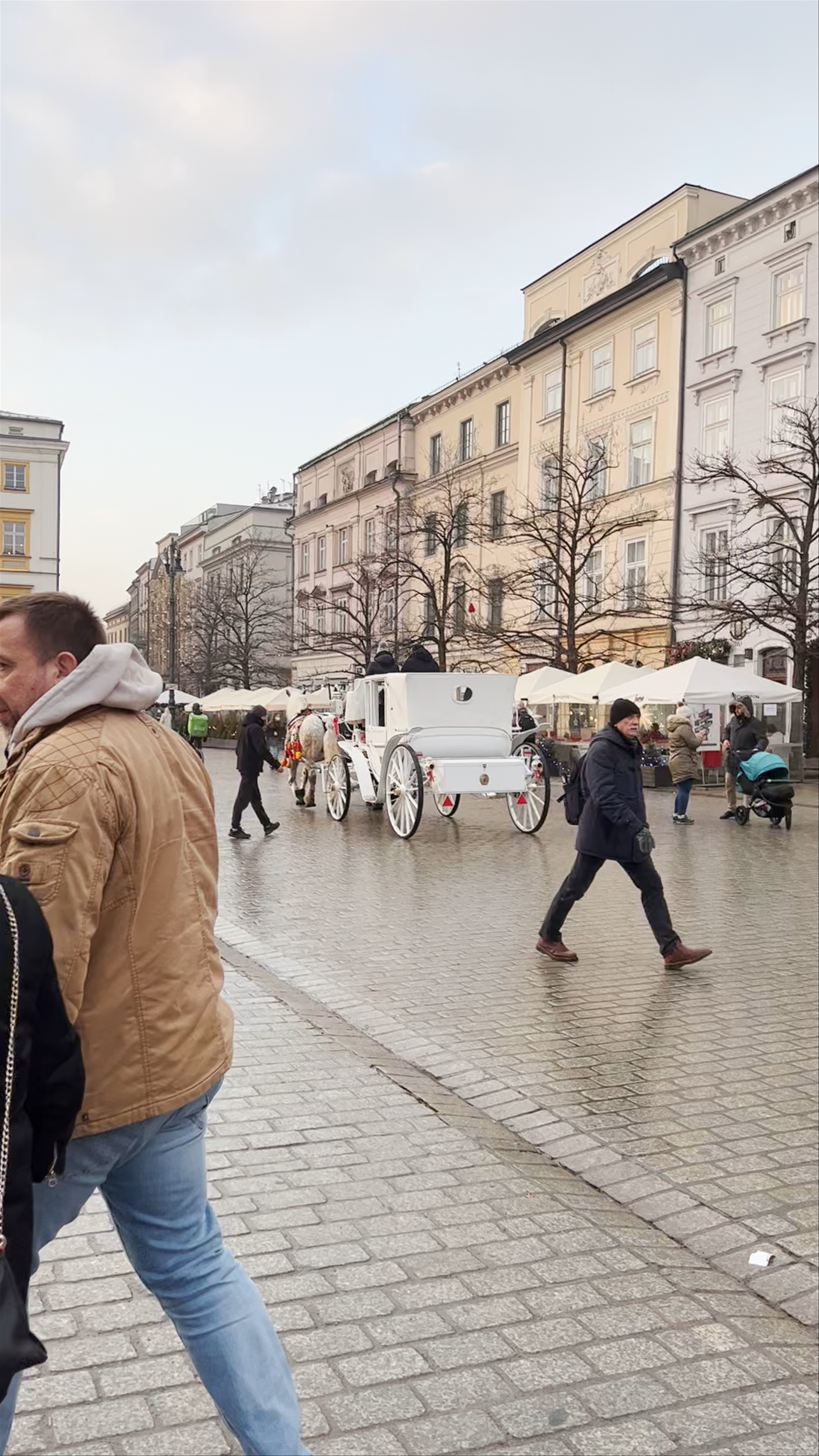 Enchanting Winter Stroll at Rynek Główny, Main Square, Kraków