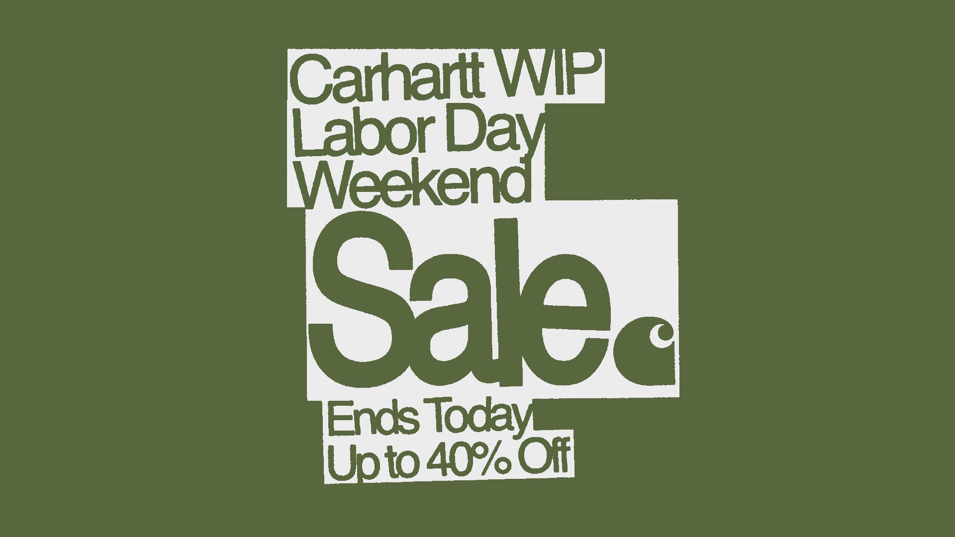 Carhartt WIP Labor Day Sale