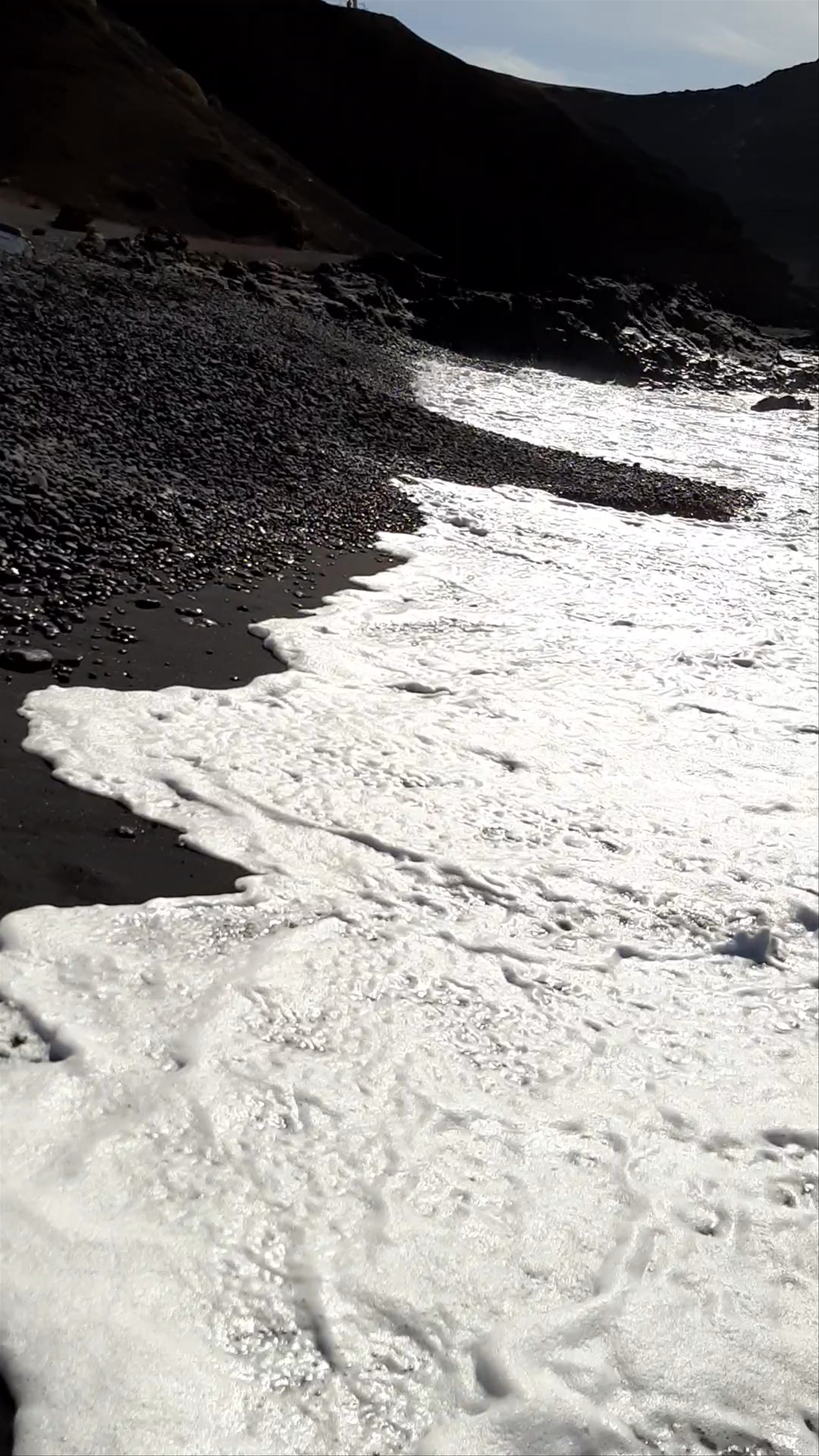 Black Sand Beach Serenity at El Golfo, Lanzarote