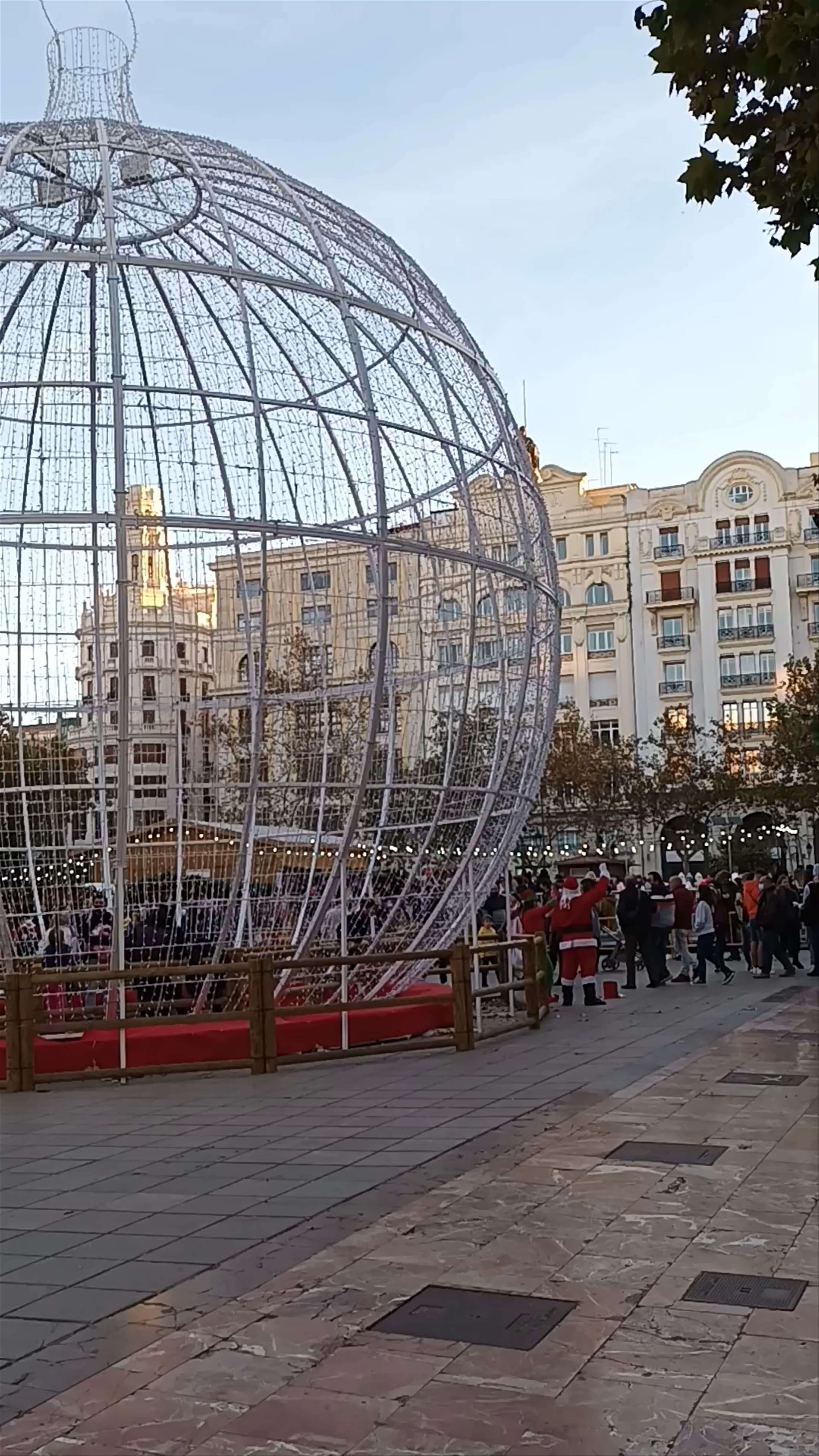 Christmas Magic at Plaza del Ayuntamiento in Valencia
