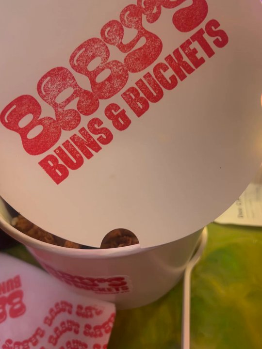 Baby's Buns & Buckets - This is view of me opening the chicken bucket - Thai Near Me - Brooklyn, New York