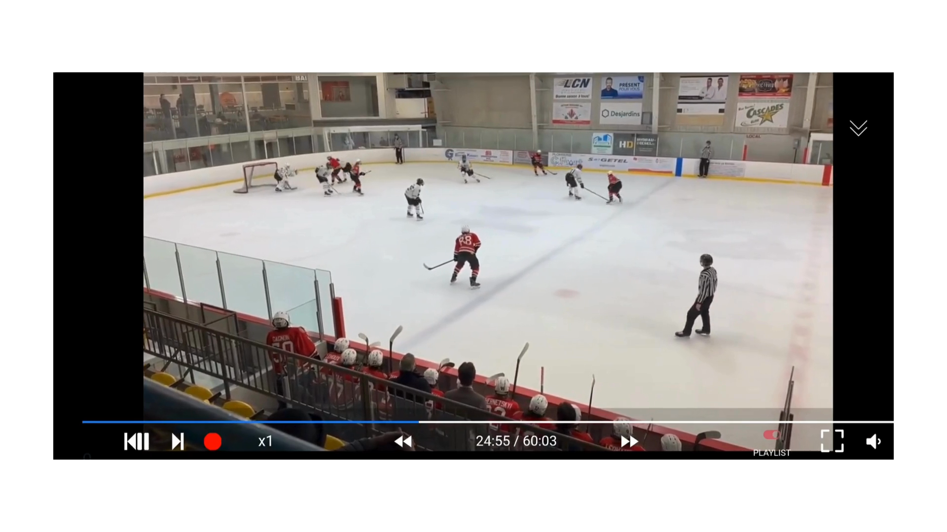 Émile Savoie: BLOCK SHOT  with Richelieu Gaulois M17 AAA