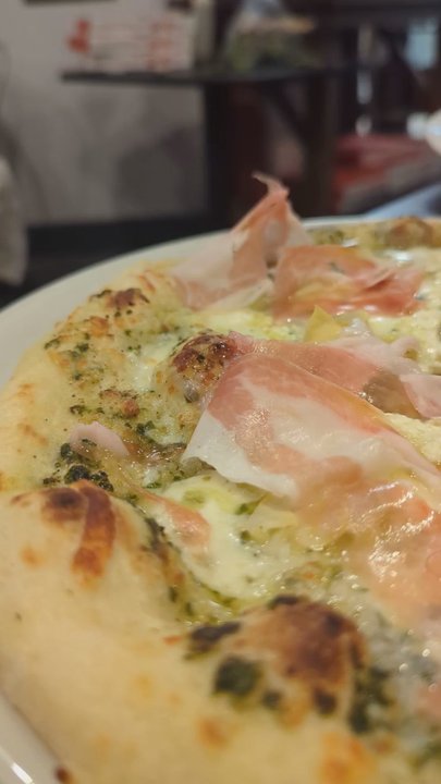 Fiamme Pizza - Carciofo And pesto add prosciutto - Pizza Near Me - Tucson, Arizona
