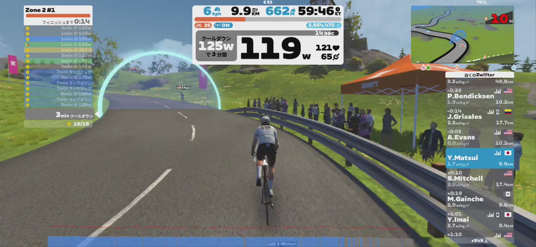 Zwift - Zone 2 #1 on Ven-Top in France