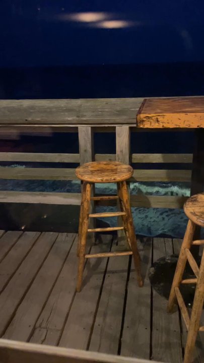 Ocean Mist - Outside of the Ocean Mist, the water is directly under the deck! The water used to be much farther away! - Bars Near Me - Wakefield, Rhode Island