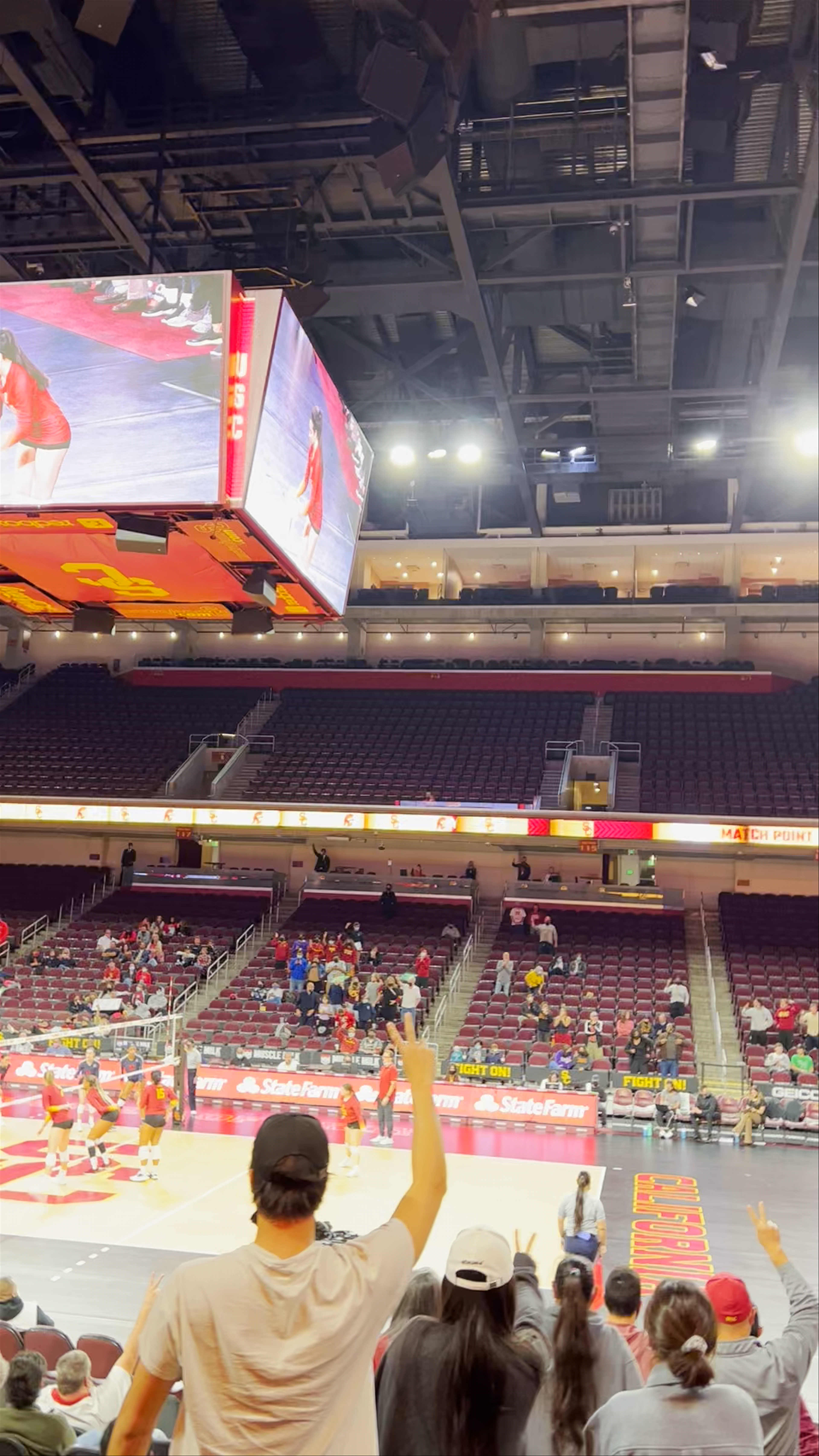 Live Volleyball Match at Galen Center, Los Angeles
