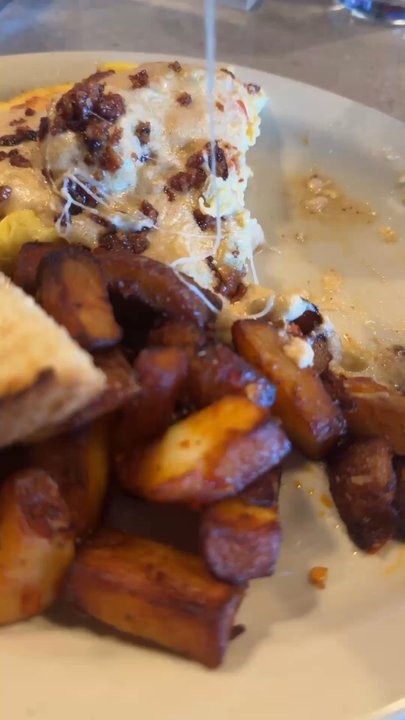 Brunch Snob - Cheese pull! - Breakfast & Brunch Near Me - Phoenix, Arizona