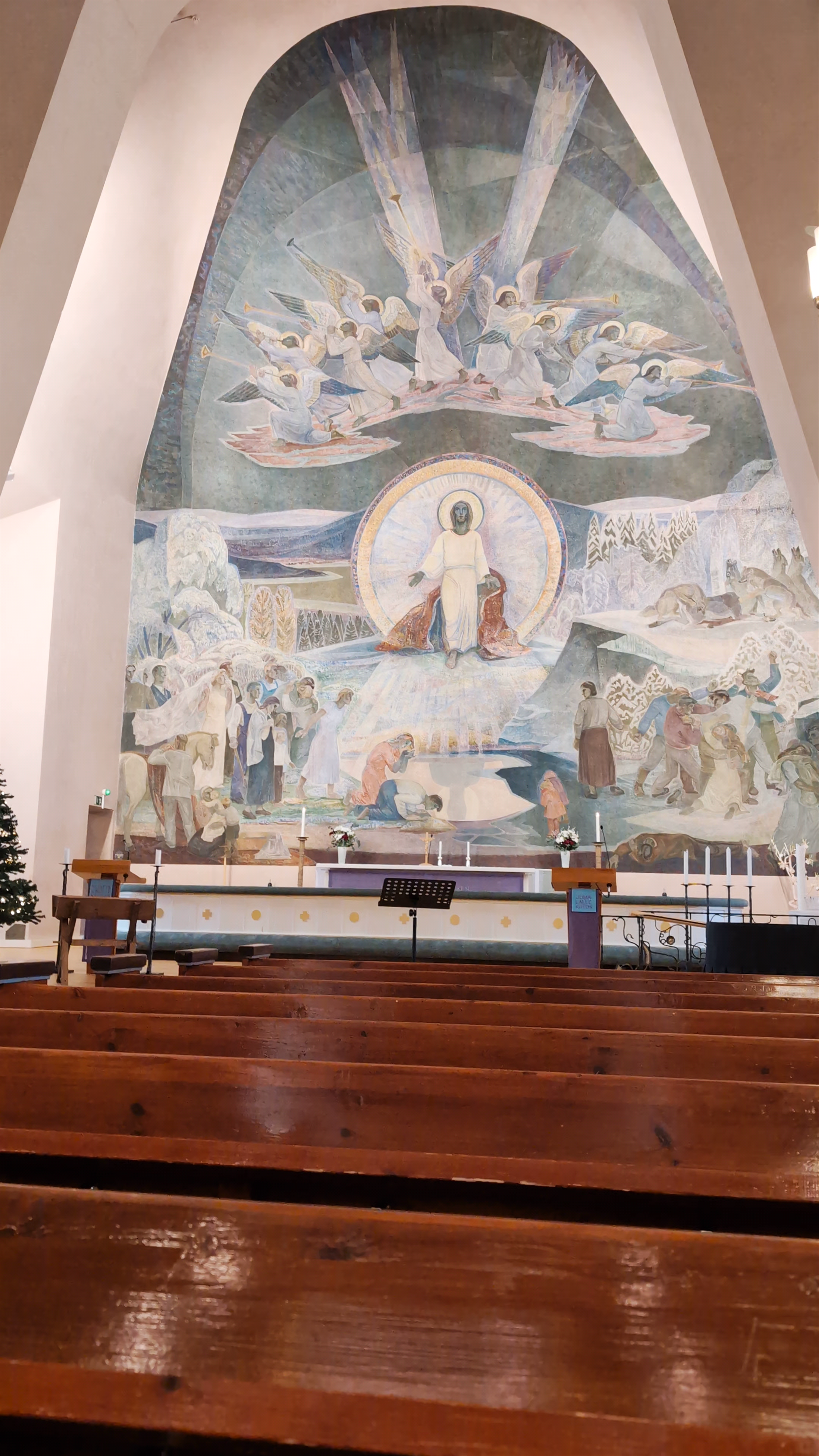 Sacred Serenity and Arctic Light at Rovaniemi Church, Finland
