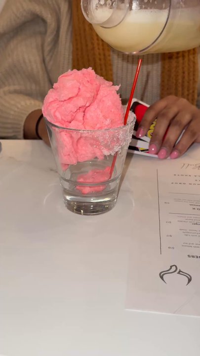 The Tipsy Bull - Cotton candy margarita - Sports Bars Near Me - Durham, North Carolina
