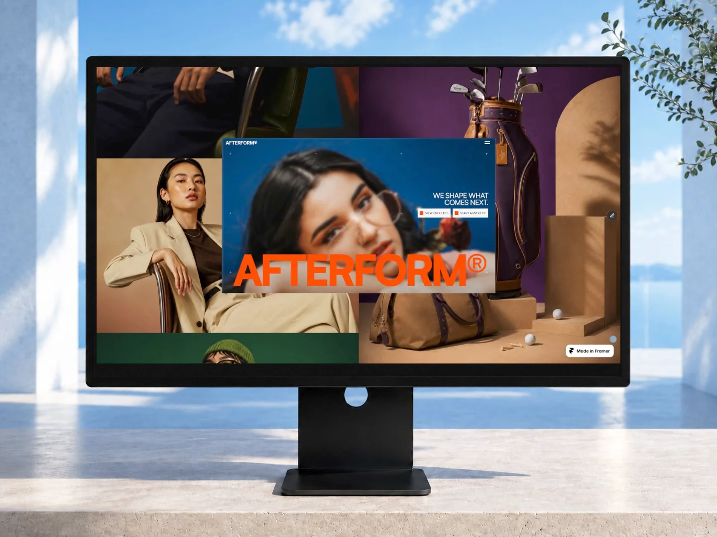 Just released AFTERFORM STUDIO— a free editorial template for creative studios. I’d love some honest feedback: what works, what feels off, and what would you improve? Is the design a hit or a miss?    https://framer.link/Iu8faxN