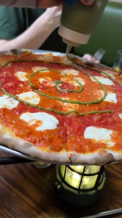 Camp Rubirosa - Tie dye pizza - Pizza Near Me - East Hampton, New York