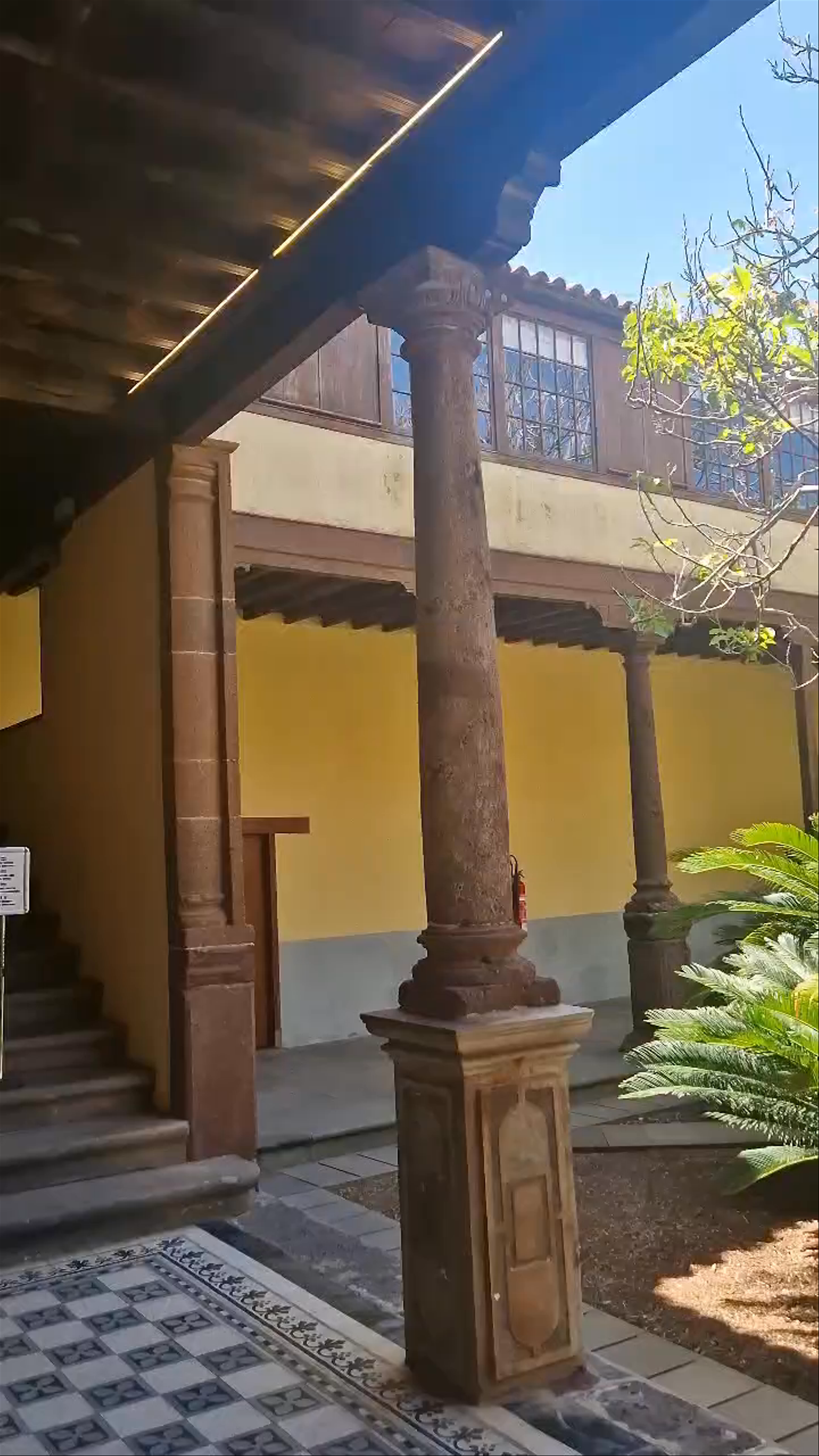 Historic Colonial Courtyard in Plaza del Adelantado, La Laguna