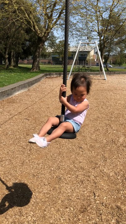 Rainier Beach Playfield - 04/26/18:  This girl has zero fear. That's my baby... (she's almost 18 months) - Parks Near Me - Seattle, Washington