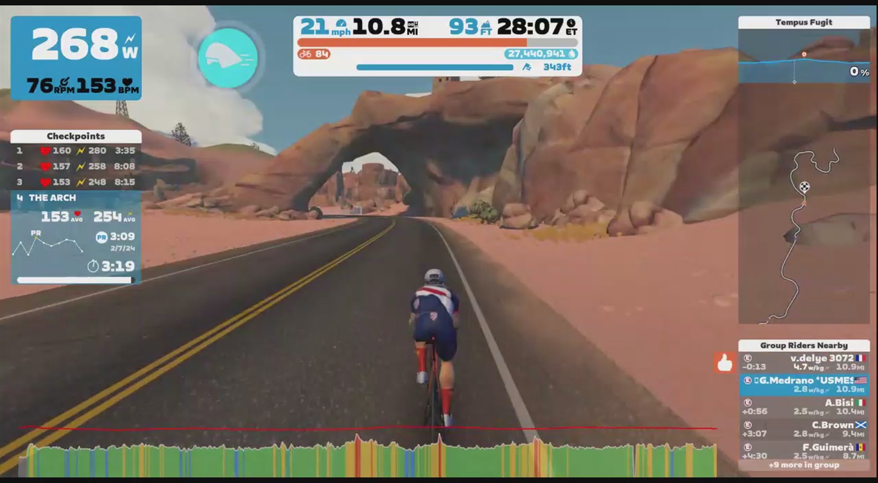 Zwift - TT: Para-cycling Virtual Time Trial Series, hosted by U.S. Paralympics Cycling on Tempus Fugit in Watopia