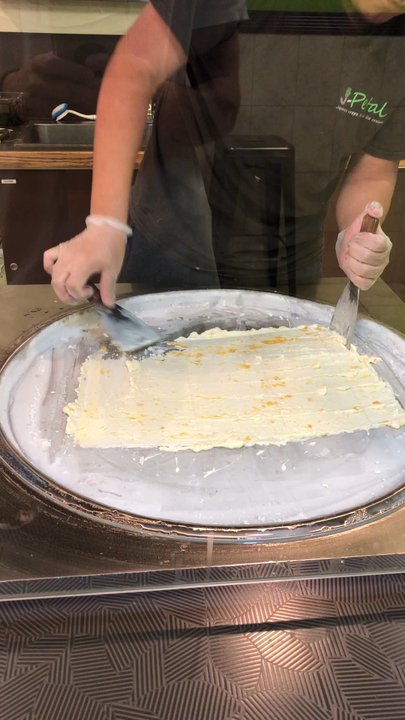 Bubbles07 - Toms River - Rolled ice cream in making - Ice Cream & Frozen Yogurt Near Me - Toms River, New Jersey