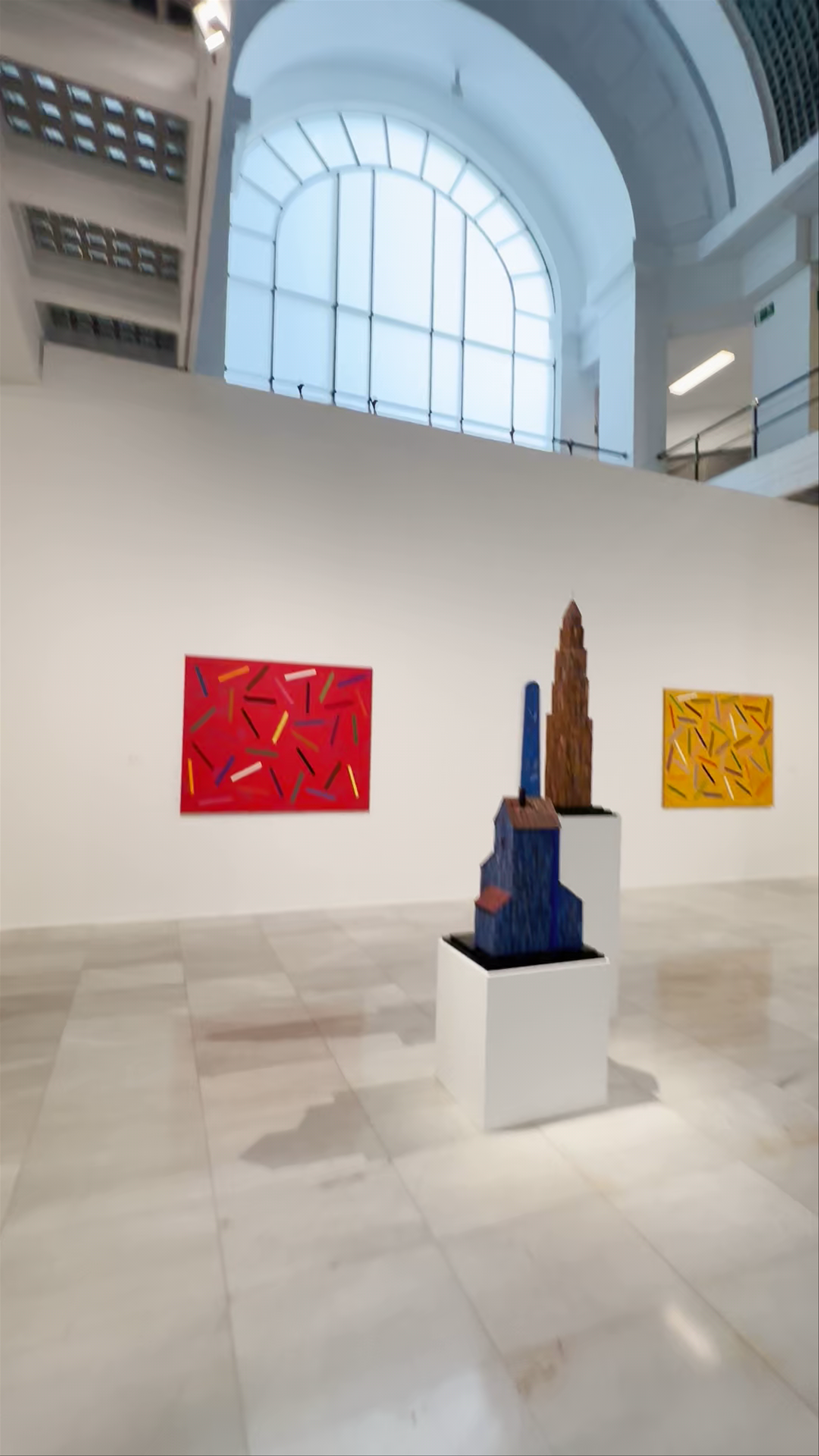 Contemporary Art Display at Sala Alcalá 31, Madrid