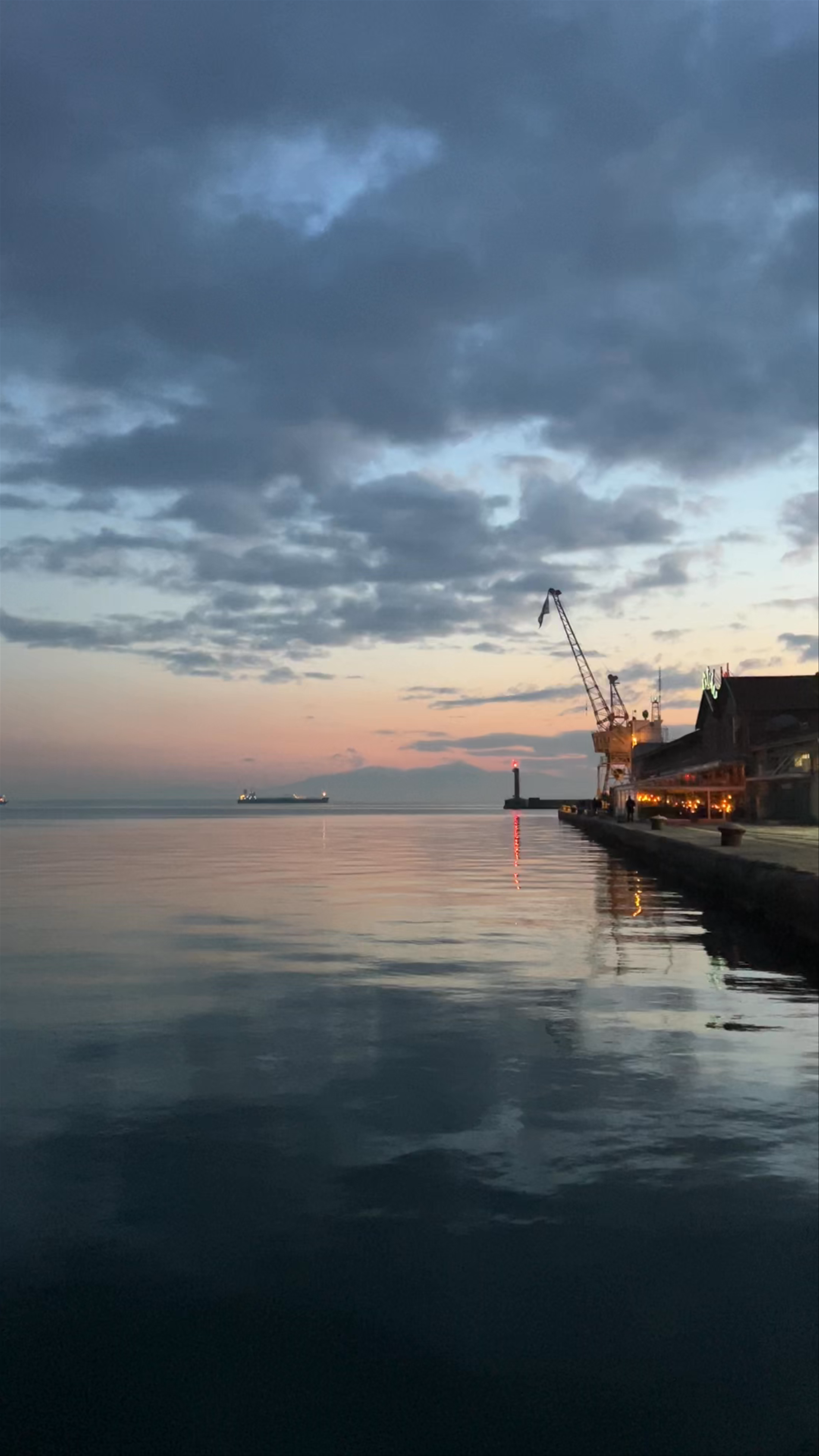 Evening Serenity at Port of Thessaloniki
