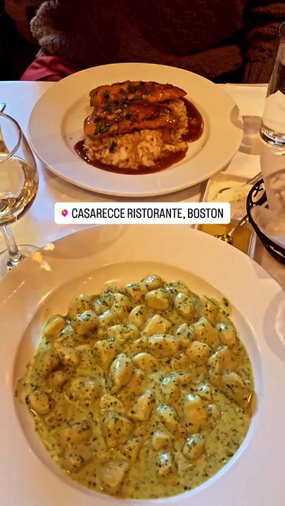 Casarecce - Gnocchi Amatriciana and Chicken Risotto - Italian Near Me - Boston, Massachusetts