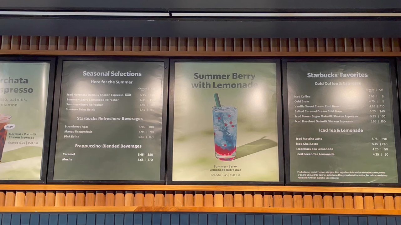 Starbucks - Menu - Summer 2025 - Coffee & Tea Near Me - Arlington, Texas