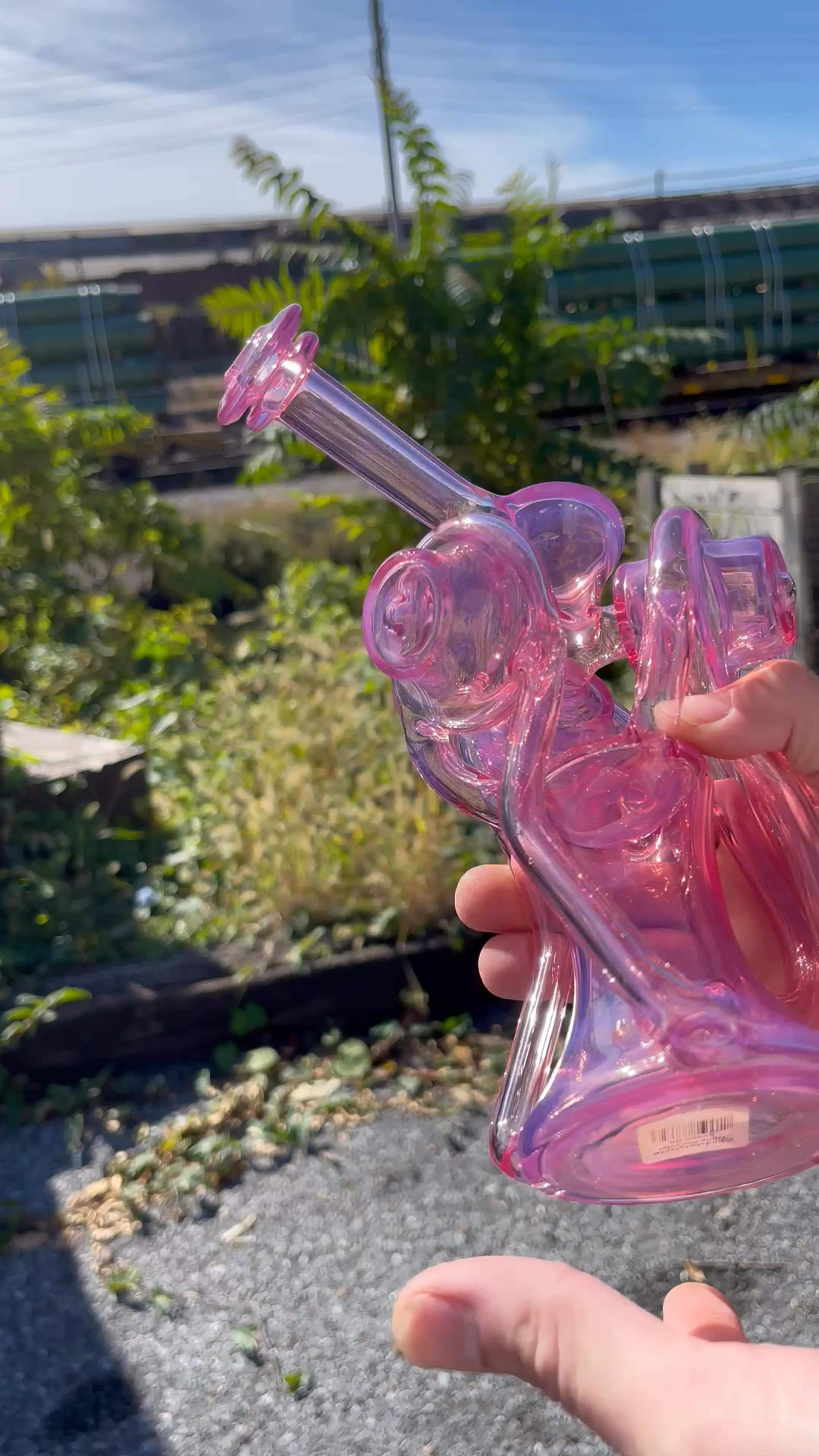 Preview pic of Birdshot Glass Pink Triple Recycler