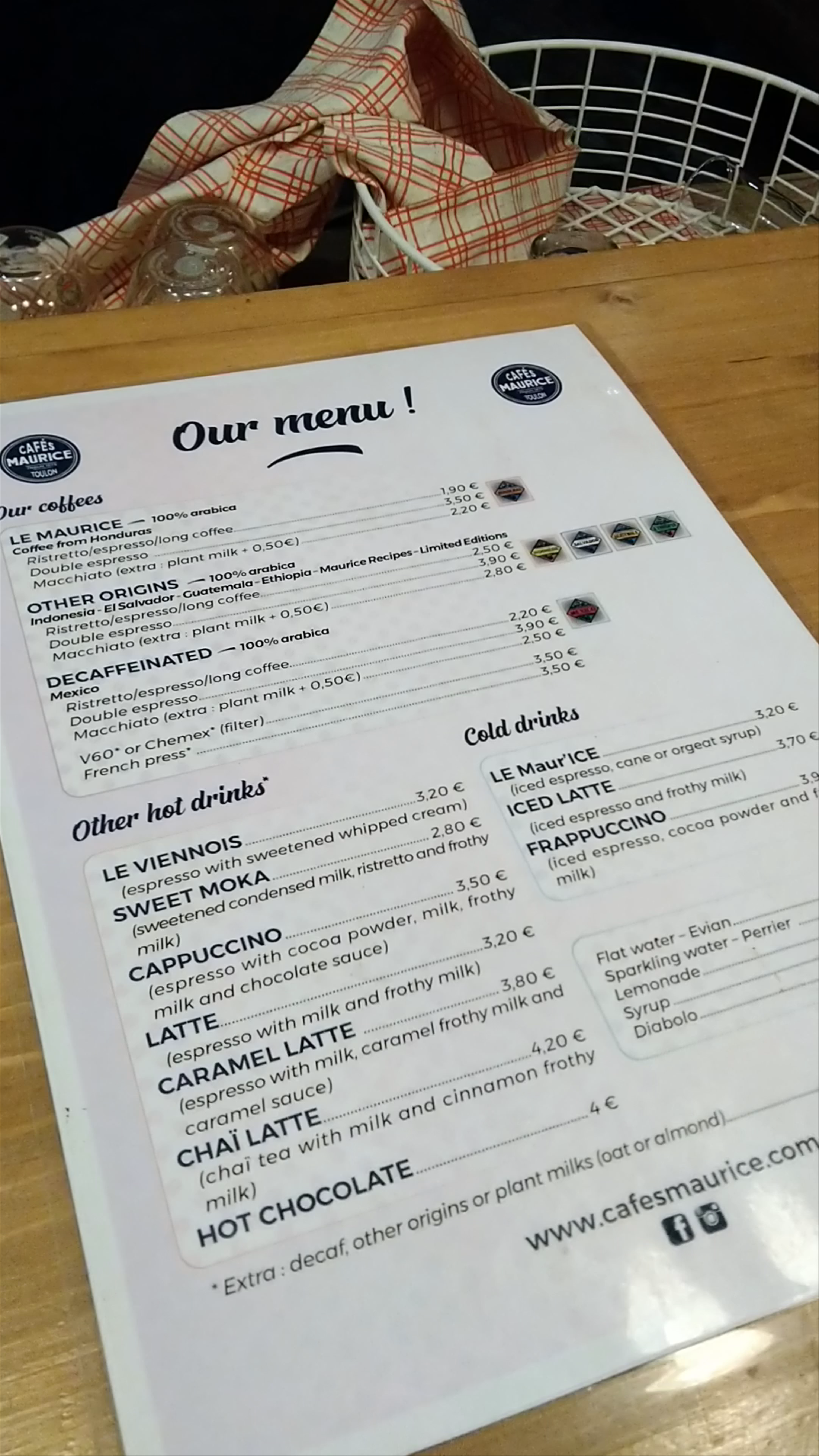 Cafés Maurice