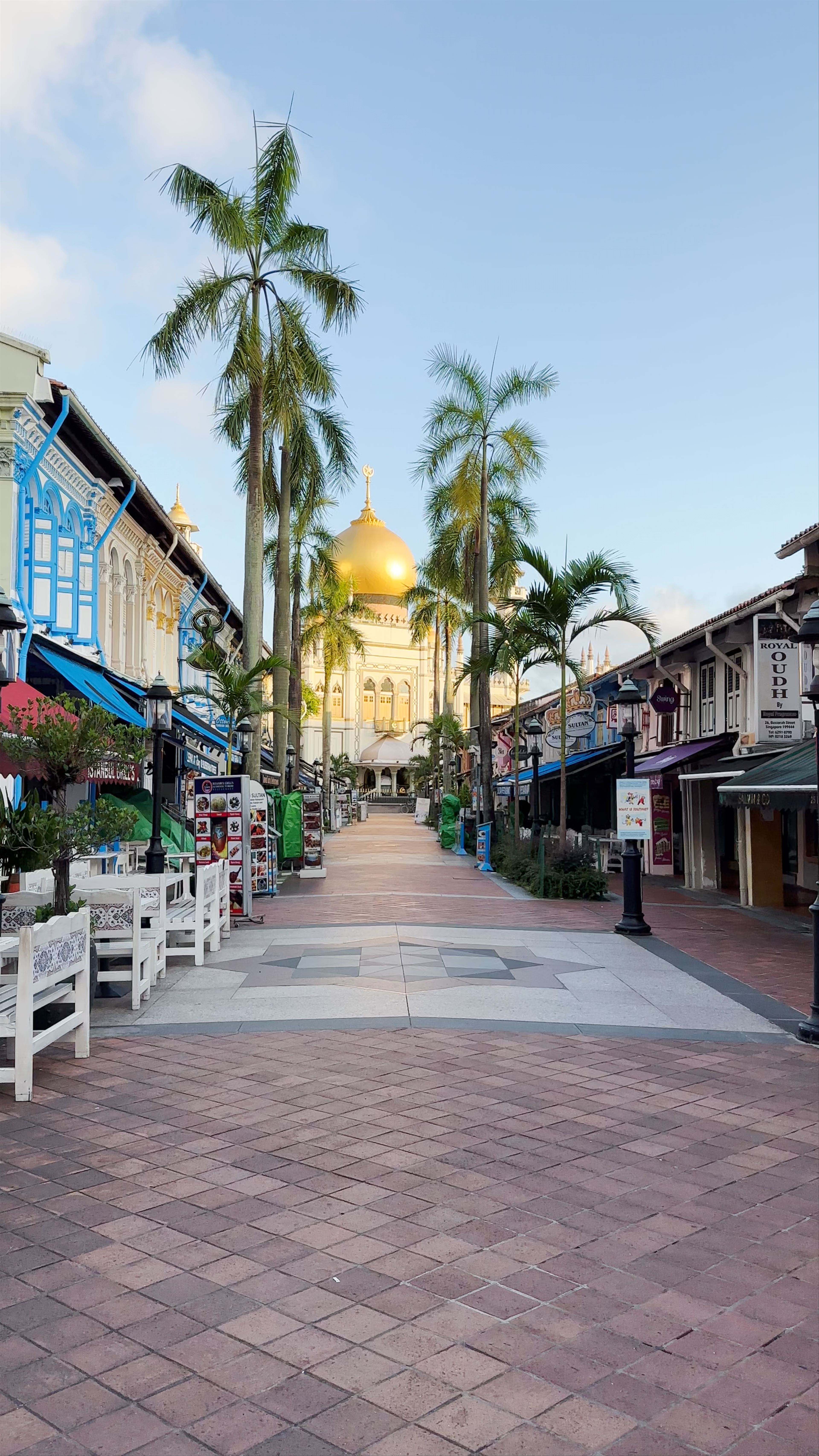 Serene Morning at Muscat Street & Sultan Mosque, Singapore