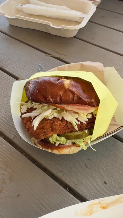 Tabay's Mindful Kitchen - Crispy chicken sandwich - Food Trucks Near Me - Kahului, Hawaii
