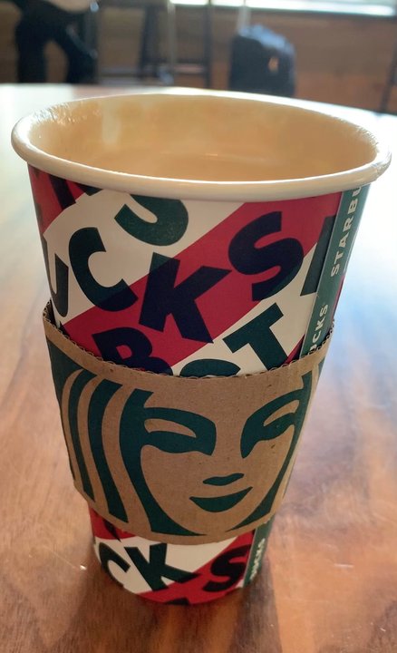 Starbucks - Hot Almond Latte with espresso! - Coffee & Tea Near Me - Newark, New Jersey