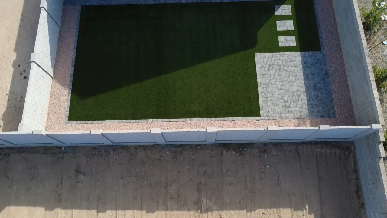 The Turf Yard - Ariel view of the finished turf/yard. - Artificial Turf Near Me - Mesa, Arizona