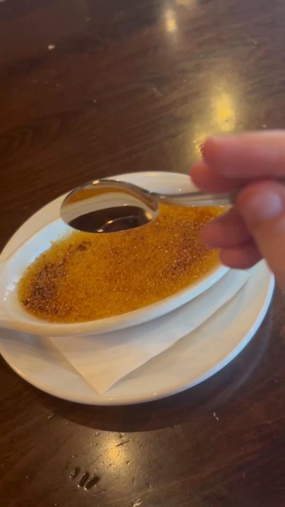 Spasso - Scooping up some delicious creme Creme Brulee! - Italian Near Me - Minnetonka, Minnesota