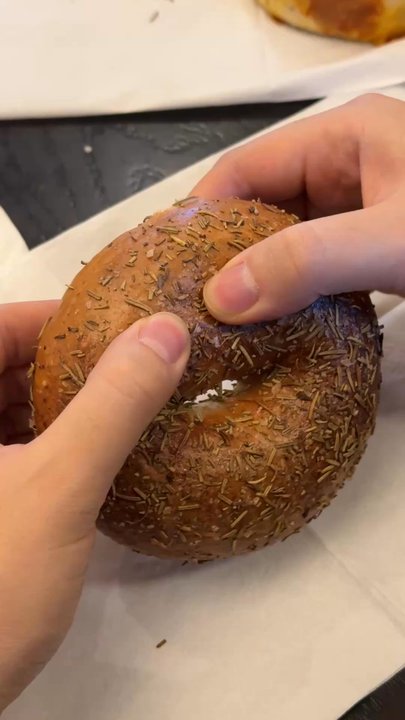 Brick Street Bagels - rosemary sea salt bagel - Bagels Near Me - Boston, Massachusetts