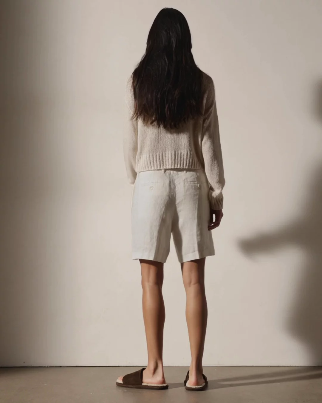 East Cape Silk Linen Quarter Zip - Ivory | James Perse Los Angeles