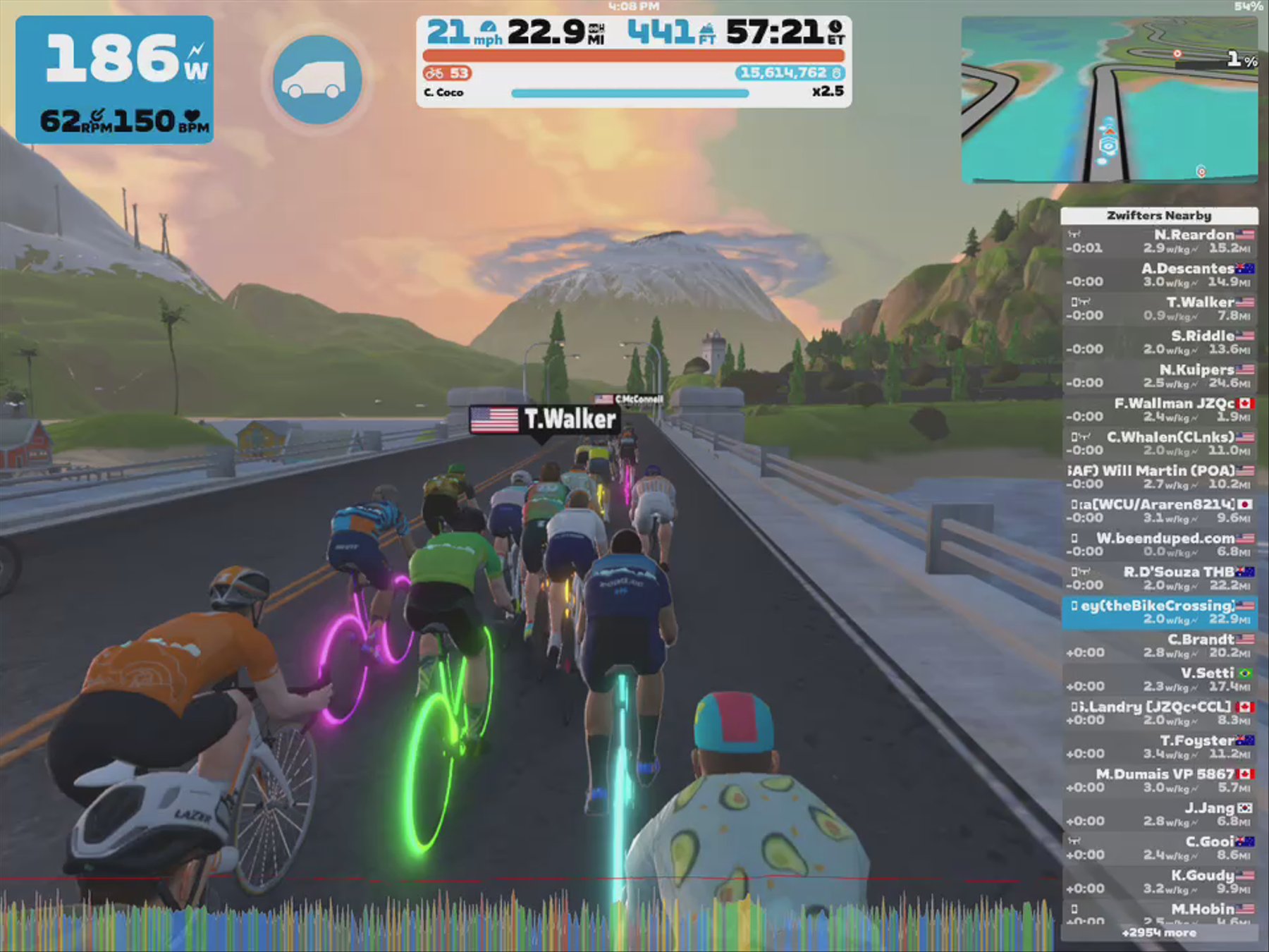 Zwift - Pacer Group Ride: Watopia's Waistband in Watopia with Coco