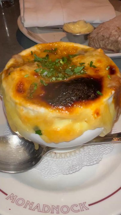Bistro Monadnock - French onion soup - French Near Me - Chicago, Illinois