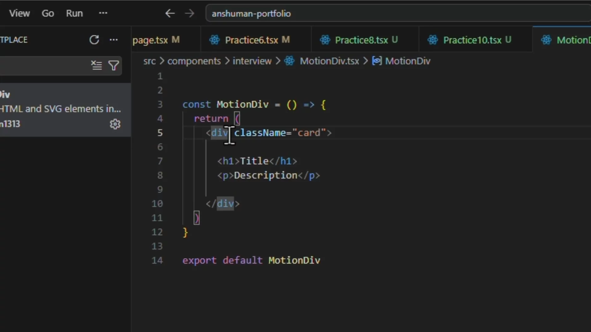 MotionDiv - Visual Studio Marketplace image 1