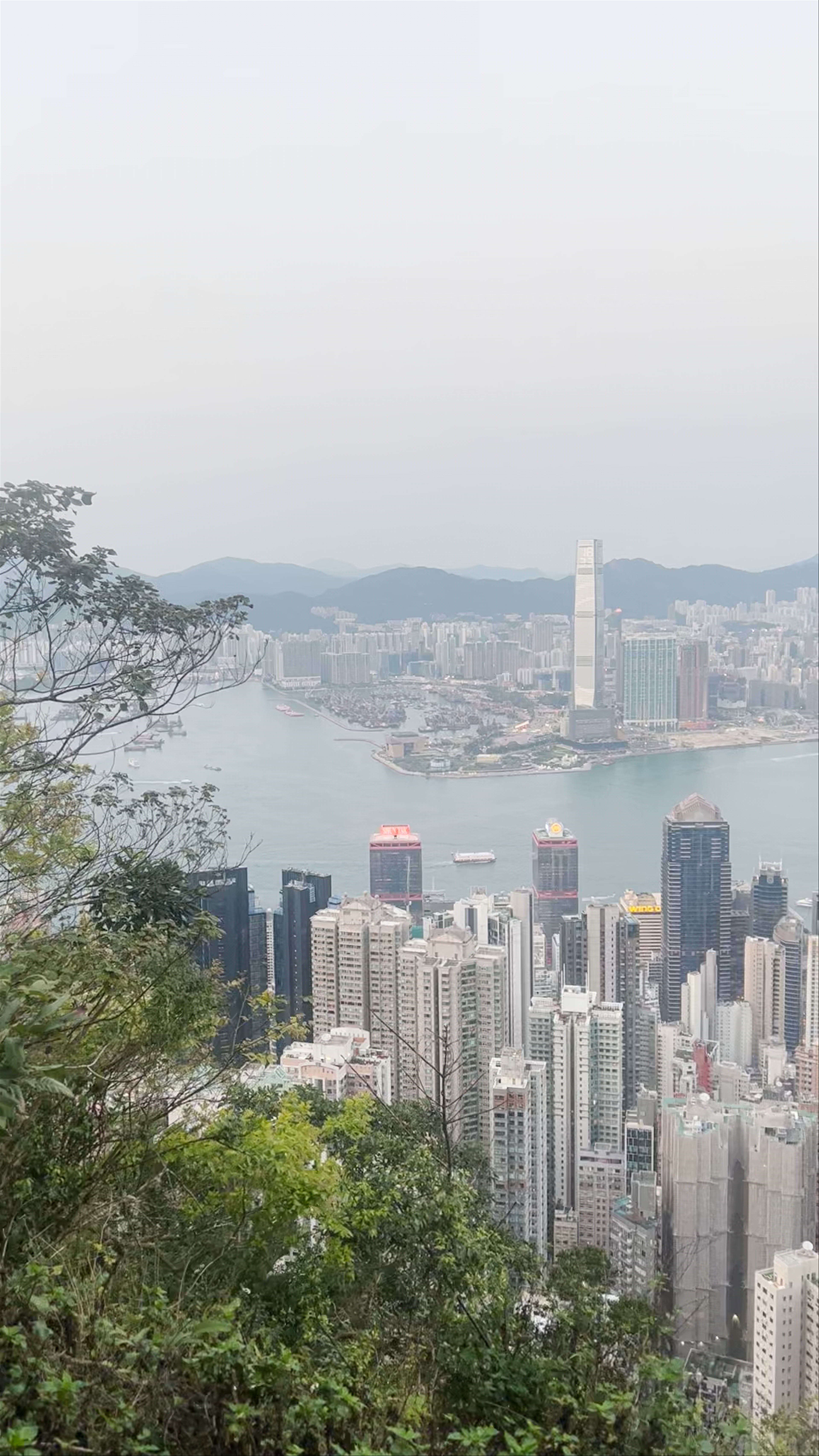 Breathtaking Cityscape Views from Victoria Peak, Hong Kong