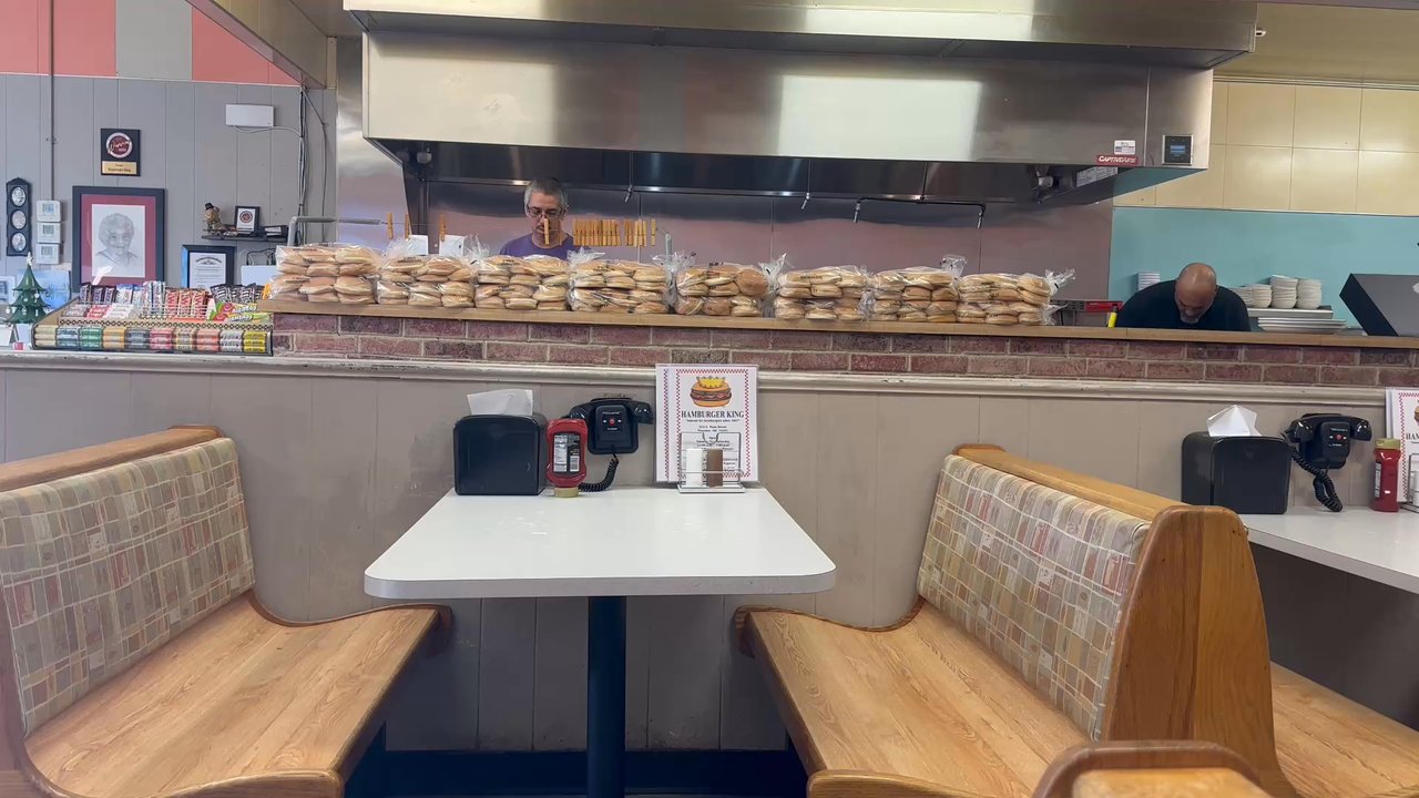 Hamburger King - Inside restaurant view - Burgers Near Me - Shawnee, Oklahoma