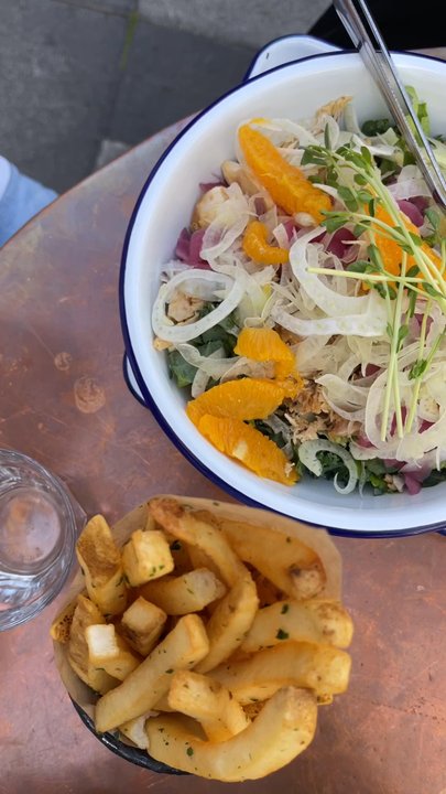 Souvla - Mary's Free Range Chicken salad - Greek Near Me - San Francisco, California