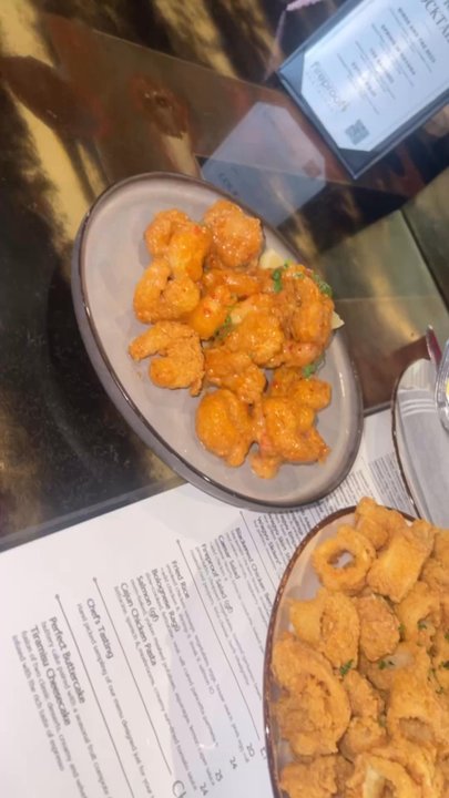 Fireproof Restaurant - bang bang shrimp & calamari  sauce for both was FIREEEEEE ‍ - Tapas/Small Plates Near Me - Columbus, Ohio