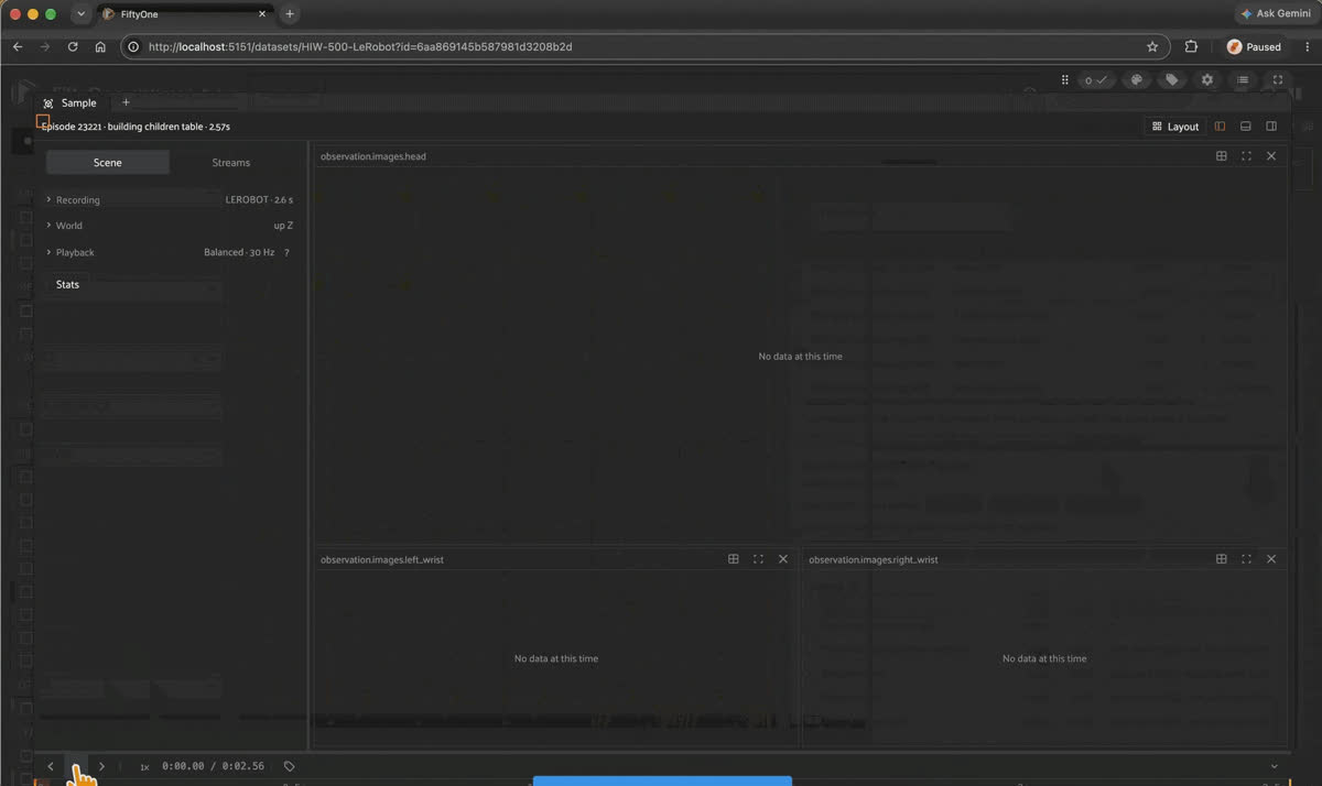 Outliers get their own scatter on the Overview tab, for information only. They never enter the score.