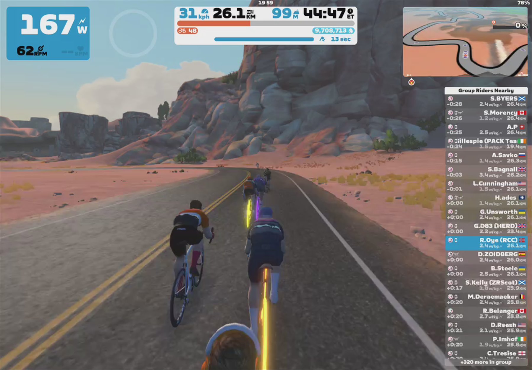 Zwift - Group Ride: The XP Express on Watopia's Waistband in Watopia